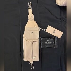 NWT BÉIS The Survival Strap in Beige + Hot Mess Wipes — Limited Edition!